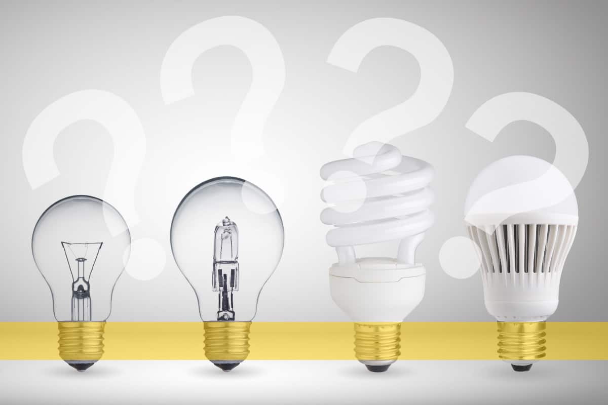 Light on right. Техника на лампах. Luminescent Lamps. Light Bulb without Glass