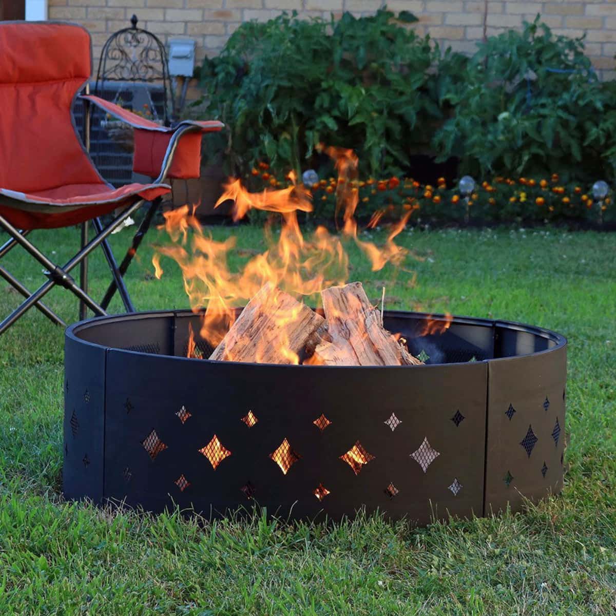 Ultimate Fire Pit Outdoor Fireplace, Decorative Metal Fire Pit Ring