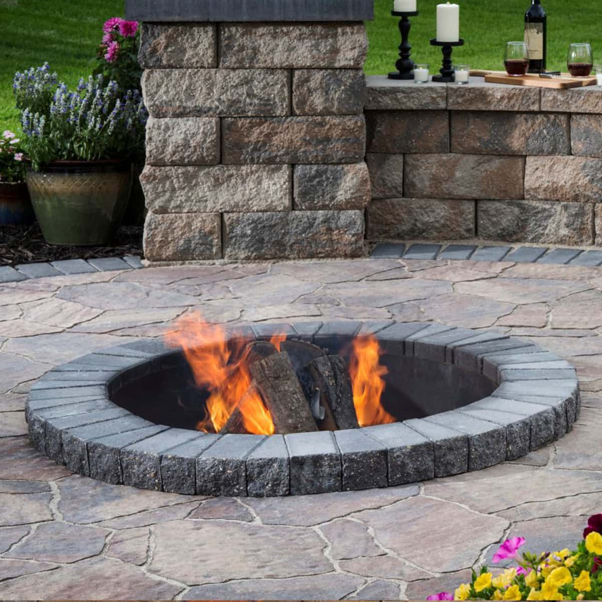 Ultimate Fire Pit Outdoor Fireplace, Fireproof Concrete Fire Pit