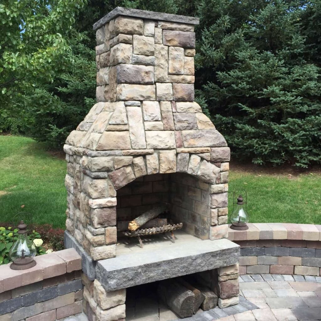Stone Fireplace - Stone Age Manufacturing