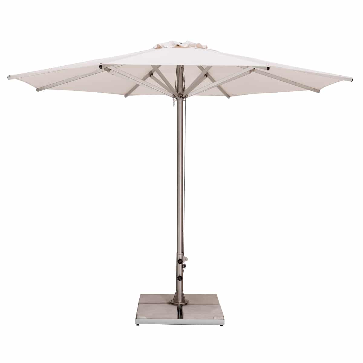2m Garden Parasol Marine Blue Hard Wood Pole Sun Shade Umbrella Outdoor Patio 