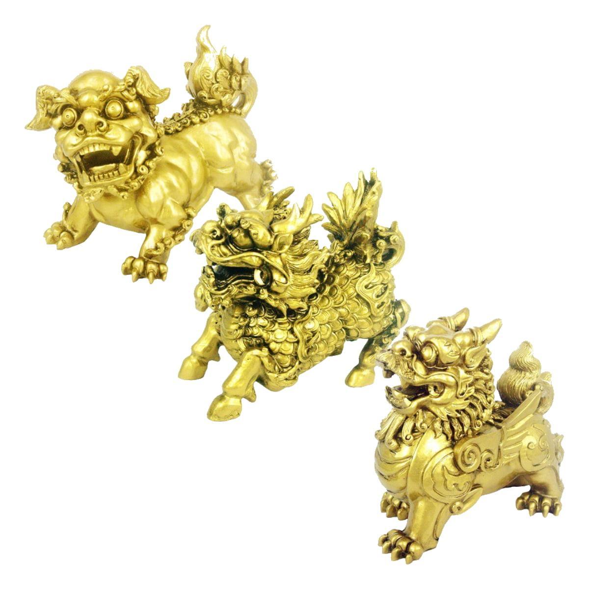 Three Celestial Guardians - Foo Dog, Chin Lin & Pi Xiu