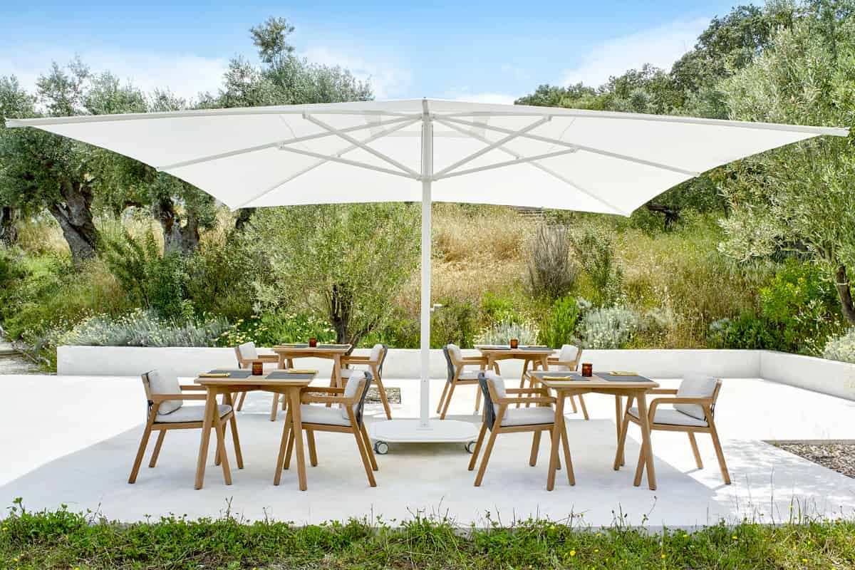 10 patio umbrella tilt Teak Umbrella