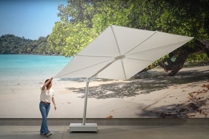 How to replace cantilever umbrella canopy - Test new