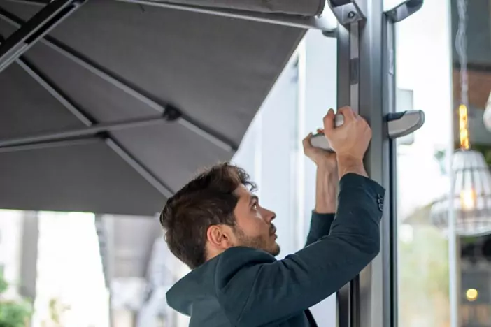 What is a cantilever umbrella - Adjustable