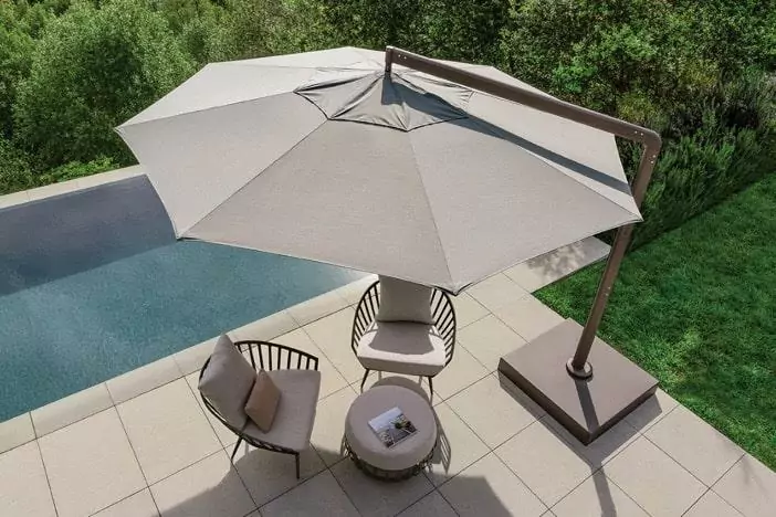 What is a cantilever umbrella - Beam